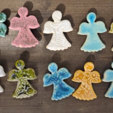 anioł ceramiczny magnes