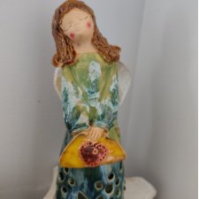 anioł ceramiczny