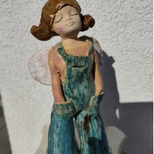 anioł ceramiczny