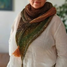 Lniana chusta boho