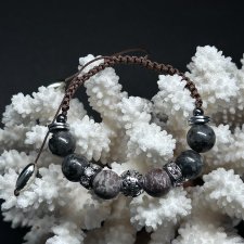 Bransoletka Mocy i Intuicji – Labradoryt & Alabaster