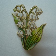 METALOWA EMALIOWANA PIN PRZYPINKA BROSZKA KWIAT KWIATY KONWALIE