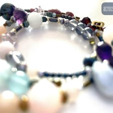 Bonbons – 2 w1 naszyjnik / bransoleta, srebro i naturalne minerały