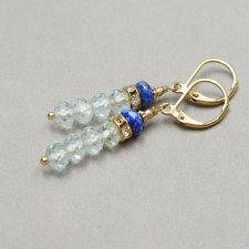 Kolczyki Alloyc Collection -  Klejnotki /kwarc blue/vol.3