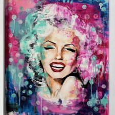 Marilyn Ikona pop art obraz w ramce plakat