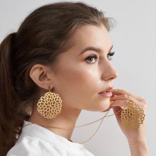 Komplet biżuterii Eris z ażurowymi kołami – styl casual c671