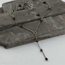 Czarny spinel - naszyjnik