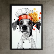Pies Rysunkowy 13 - grafika na plakacie na A3