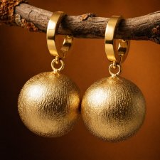 Alloys Collection  /Ball gold/ - kolczyki