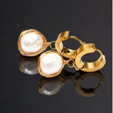 Pearls [white] perły vol. 28  - kolczyki