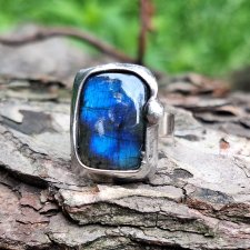 Deep blue - pierścionek regulowany