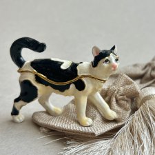 Cat Enamel Trinket Box ❤ Puzderko w emalii ❤