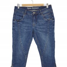 OFELIA jeansowe rybaczki dasmkie stretch 40 L