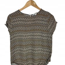 H&M bluzka damska wzór print 36 S