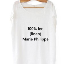exclusive 100% linen T-shirt
