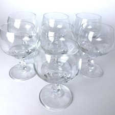 Kieliszki Vintage Zestaw 7 Kryształowych Kieliszków do wina Klasyczna Elegancja PRL