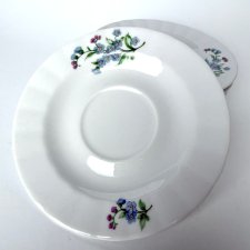 Porcelanowe talerzyki deserowe Ilmenau kwiatuszki zestaw 5 sztuk Vintage