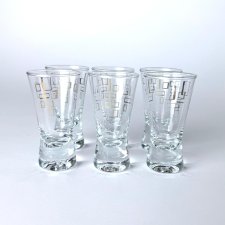 Kieliszki do wódki 6 sztuk Zestaw kieliszków vintage PRL