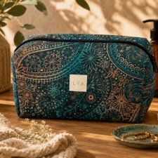 Kosmetyczka damska duża kosmetyczka podróżna wodoodporna saszetka etui organizer mehndi