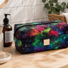 Kosmetyczka damska kosmos duża kosmetyczka podróżna wodoodporna saszetka etui organizer galaktyka