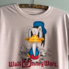 Disney Donald Duck Walt Disney World Koszulka Vintage Y2K Oversize XL Kaczor Donald Unisex