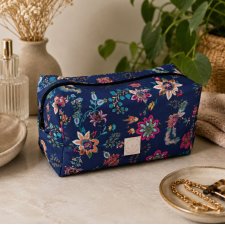 Kosmetyczka damska duża kosmetyczka podróżna wodoodporna saszetka etui organizer kwiaty orientalne