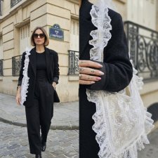 Lace Bag koronkowa torebka z falbaną