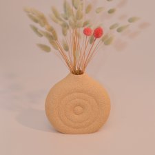 LEMO | Dekoracyjny wazon w stylu Japandi, Scandi i Boho | Handmade & 3D Printed -  PLA Wood Oak
