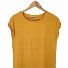 VERO MODA musztardowa bluzka damska lyocell 36 S