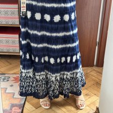 Bawełniana spódnica maxi boho z gumką w pasie Plus Size 3XL 4XL 5XL Style & Co.