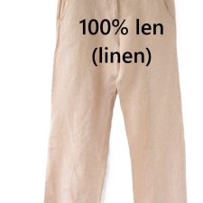 exclusive 100% linen trousers