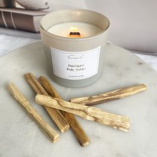 Premium Palo Santo- 190 gram ekologiczna naturalna świeca sojowa (dostępne inne zapachy)