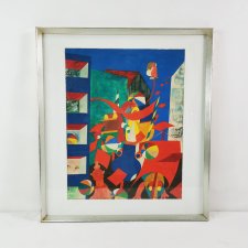 Surrealistyczny obraz , Bent Karl Jacobsen, Dania lata 70.