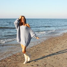 SWETER OVERSIZE ICY BLUE