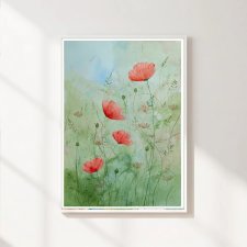 Maki. Oryginalna akwarela A2