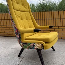 Fotel wypoczynkowy uszak pikowany kolorowy