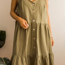 Nowa oliwkowa sukienka XL