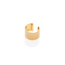 Nausznica "Simple Cuff"- srebro 925 pozłacane