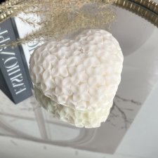 Świeca sojowa ekologiczna dekoracyjna "Flowers Heart" 98x42mm