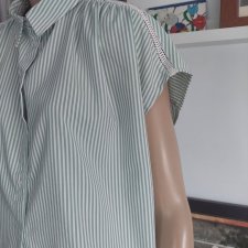 oversize w paseczki z mereżką