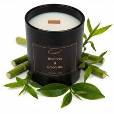 Bamboo & Green Tea- 360 gram ekologiczna naturalna świeca sojowa (dostępne inne zapachy)