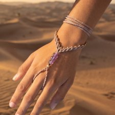 Hand harness z ametystem