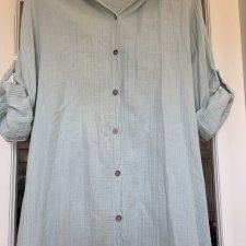 BOMULL  textile 3 XL plażowa i nie tylko z kapturem fantastyczny miętowy kolor