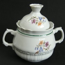 Cukiernica w polne kwiaty, PRL, porcelana Włocławek