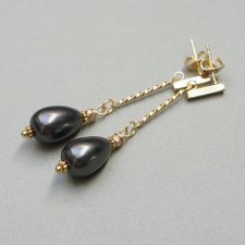 Pearls /graphite/ 29.05.25/ - kolczyki