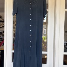 100 % SILK CARLA ROTTENHEIMER  jedwabna  sukienka długi żakiet