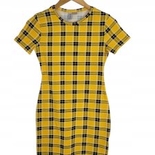 H&M dopasowana sukienka w kratę tuba 36 S