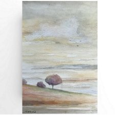 Pejzaż - akwarela