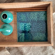 Kafel podstawka ceramiczna