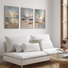 ZESTAW PLAKATÓW 3x 40x50 cm Abstrakcyjny pejzaż (set263)